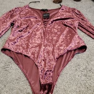 velvet bodysuit